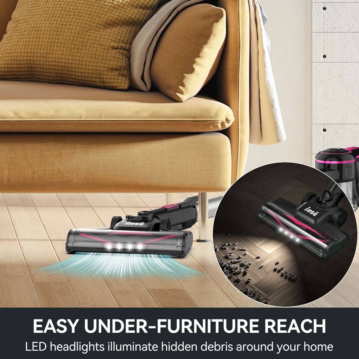 Inse N5t Cordless Vacuum Cleaner 25Kpa With Hepa Filter