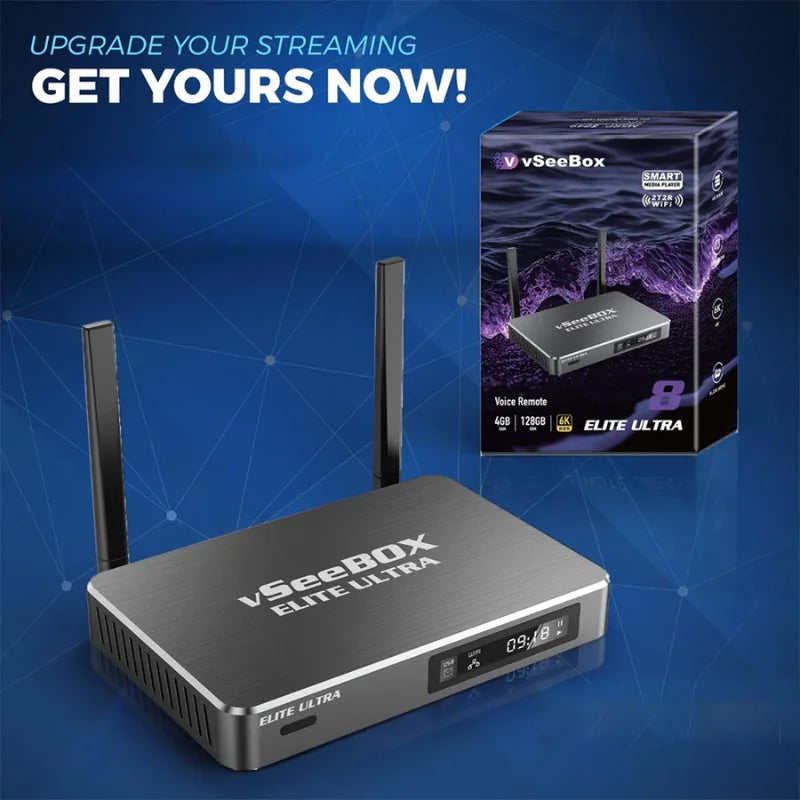 Vseebox Elite Ultra Dvb T2 Hdr10 Streaming Television Box