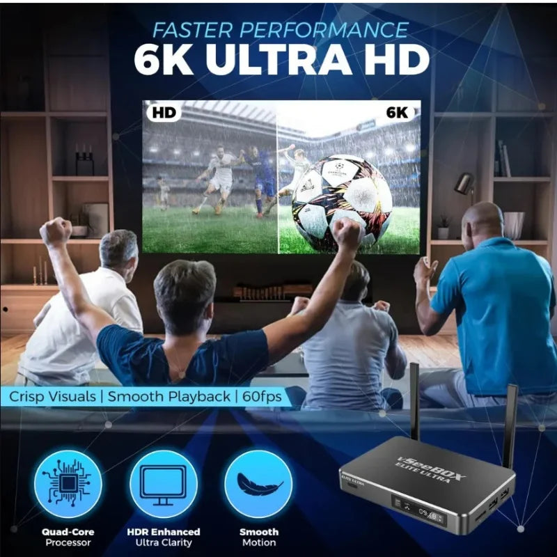 Vseebox Elite Ultra Dvb T2 Hdr10 Streaming Television Box