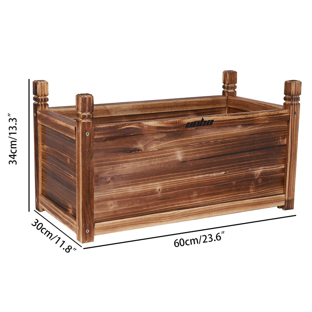 Premium Wooden Raised Flower Bed Planters For Indoor Outdoor Gardening