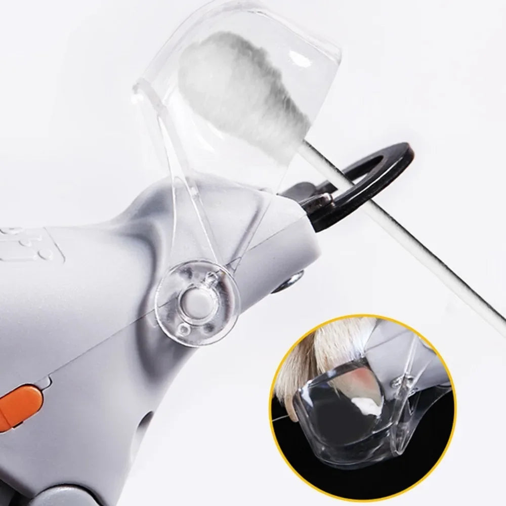 Stainless Steel Pet Nail Clipper With Clear Led Bloodline Indicator