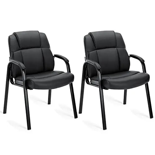 JHK Leather Padded Arm Guest Chair For Commercial Offices