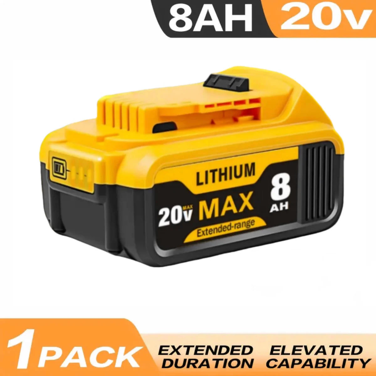 Blawhi 20V 8Ah Lithium Ion Replacement Battery For Dewalt