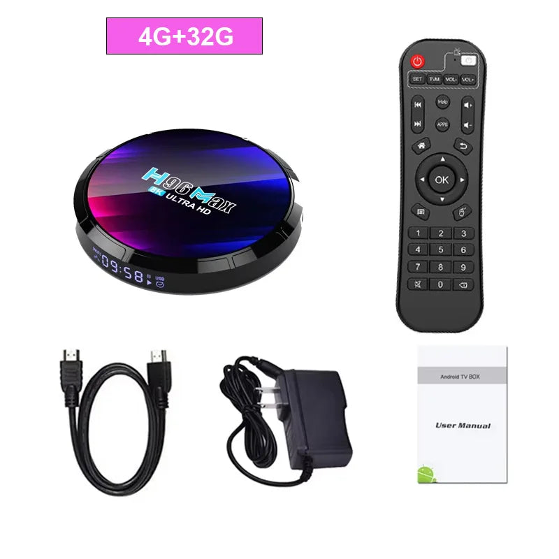 H96 Android 13 Smart TV Box Streaming Media Player