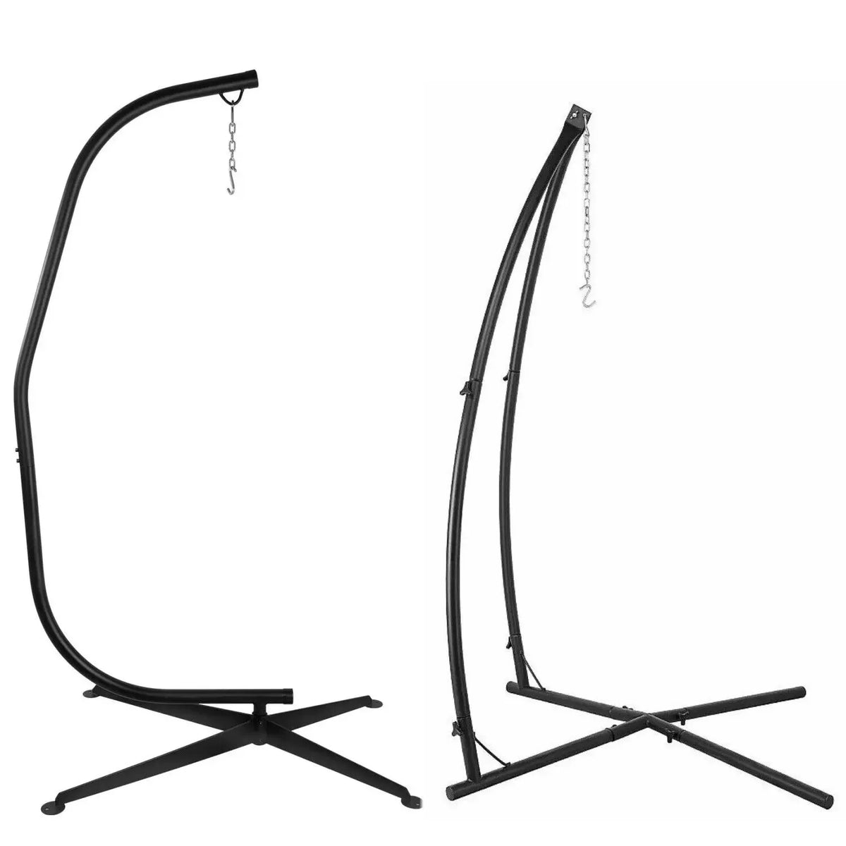 Homfa Heavy Duty Metal Outdoor Porch Swing Chair Stand