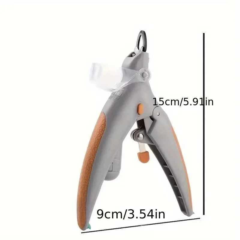 Stainless Steel Pet Nail Clipper With Clear Led Bloodline Indicator