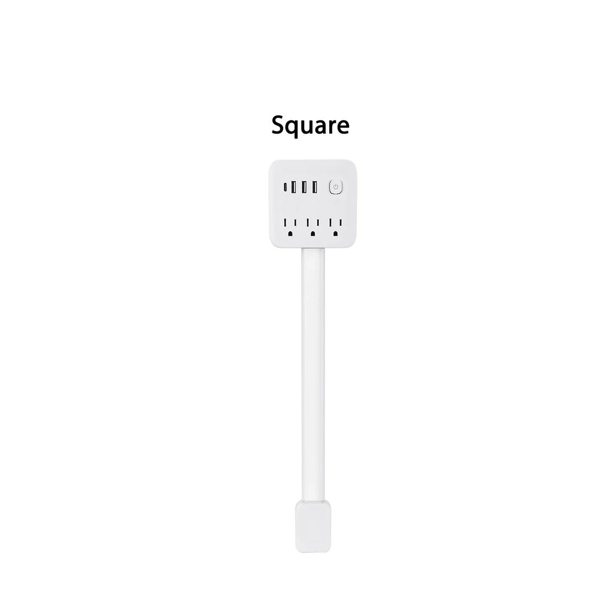Adjustable Retractable Wall Socket Extender With Usb And Ac Outlets
