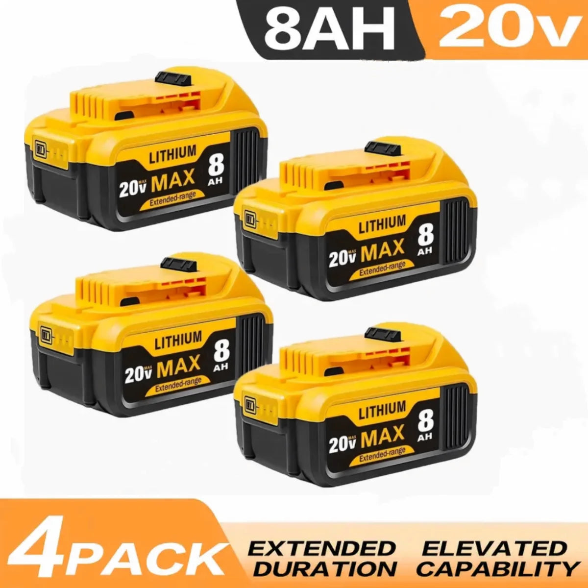 Blawhi 20V 8Ah Lithium Ion Replacement Battery For Dewalt