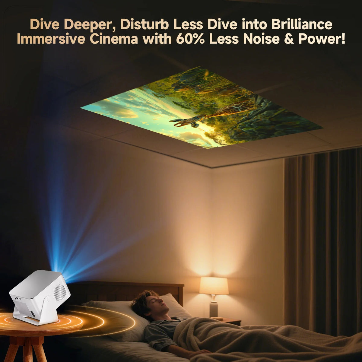 Magcubic Android 14 Projector 900 ANSI Auto Focus Native 1080P