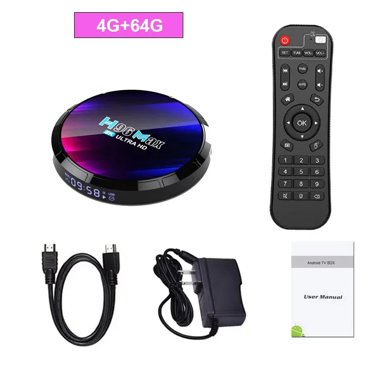 H96 Android 13 Smart TV Box Streaming Media Player
