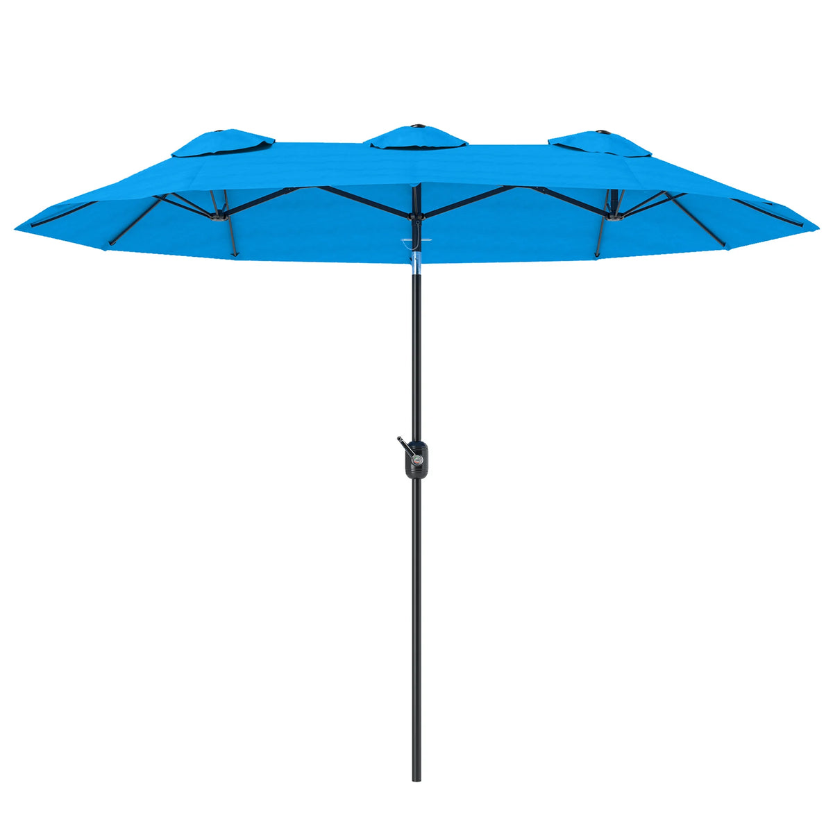 Double Sided Patio Umbrella With Tilt Crank And Air Vents
