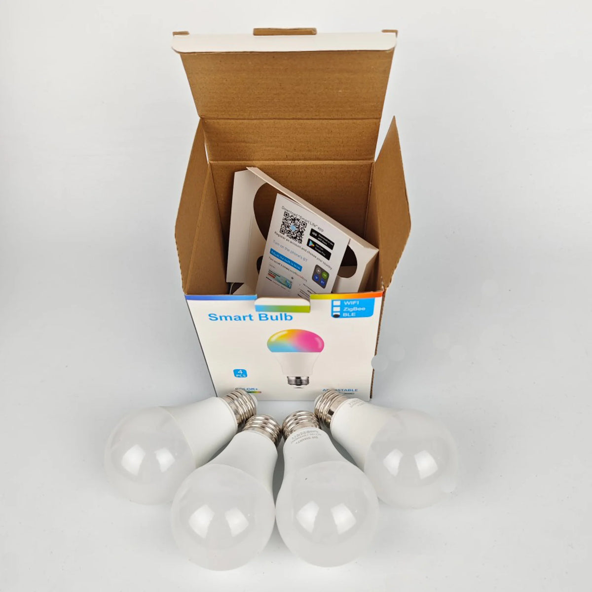 Smeileas Smart RGBCW LED Bulbs Color Changing Dimmable Music Sync