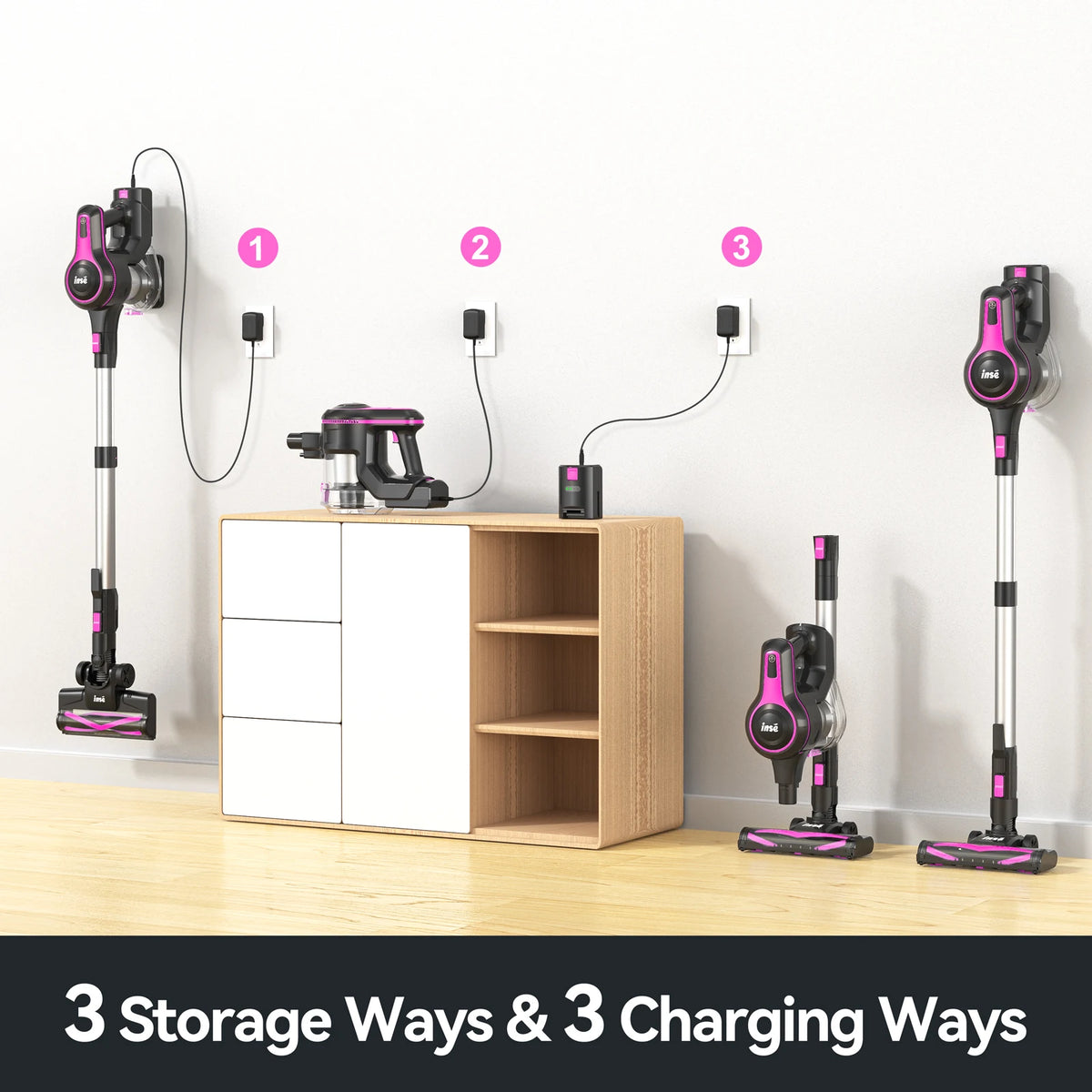 Inse N5t Cordless Vacuum Cleaner 25Kpa With Hepa Filter