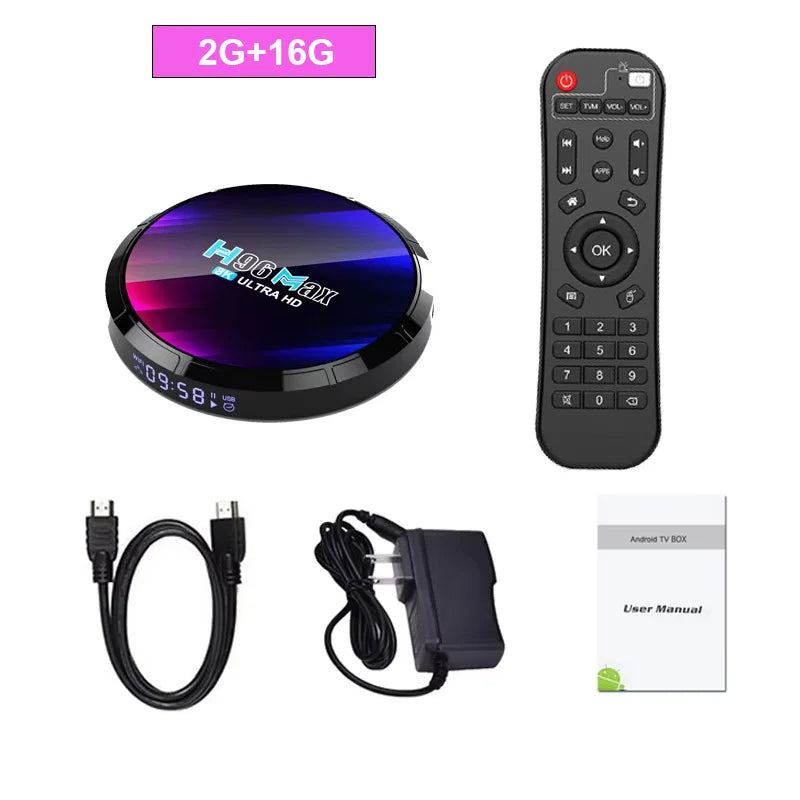 H96 Android 13 Smart TV Box Streaming Media Player