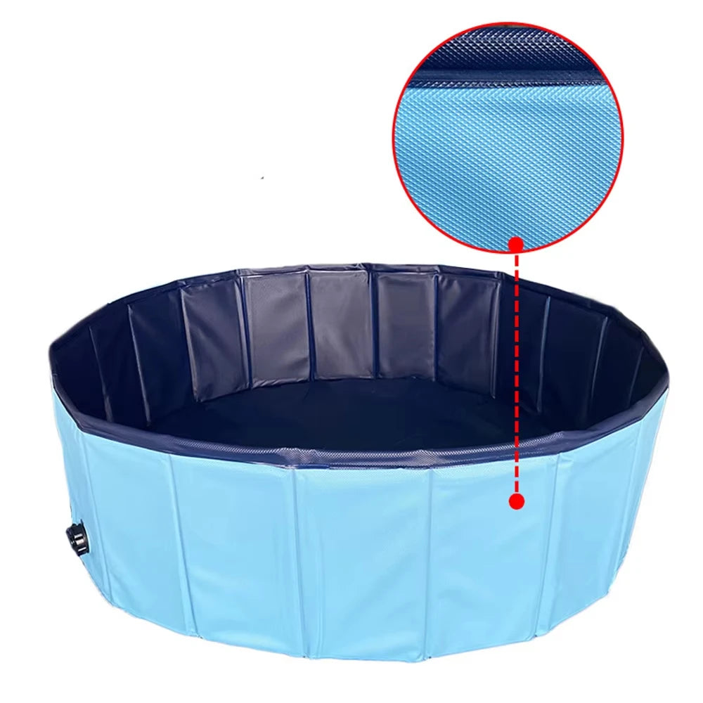Waterproof Foldable Dog Pool Portable Large Pet Grooming Tub
