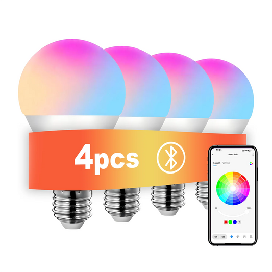 Smeileas Smart RGBCW LED Bulbs Color Changing Dimmable Music Sync