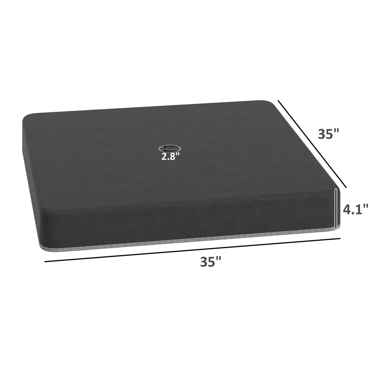 Premium Cantilever Umbrella Base Weight Set With Protective Cover