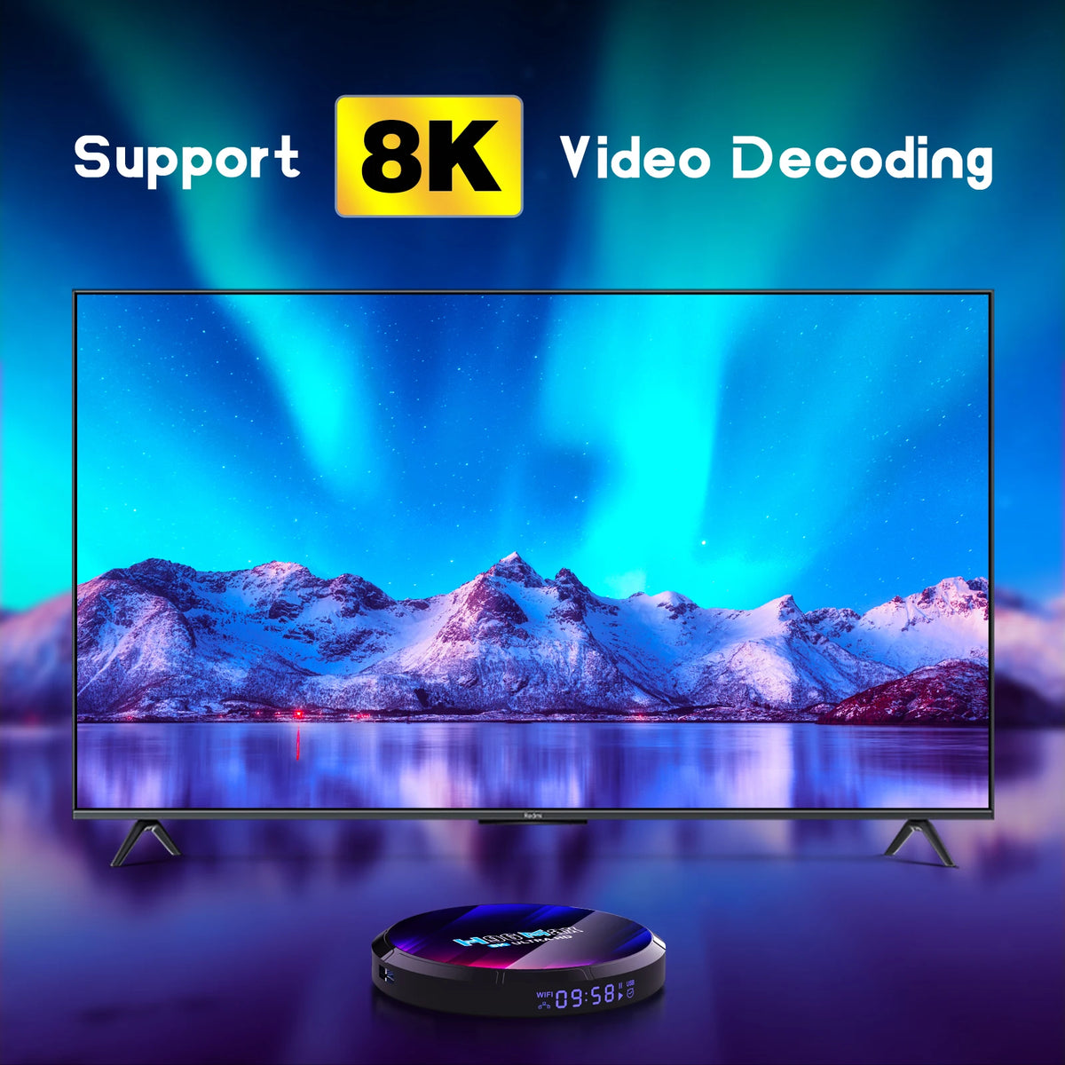 H96 Android 13 Smart TV Box Streaming Media Player