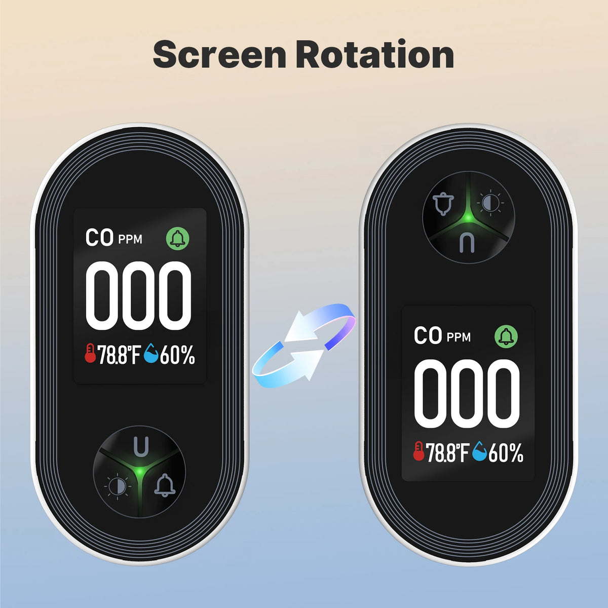 Moes 3In1 Carbon Monoxide Detector With Temperature Sensor