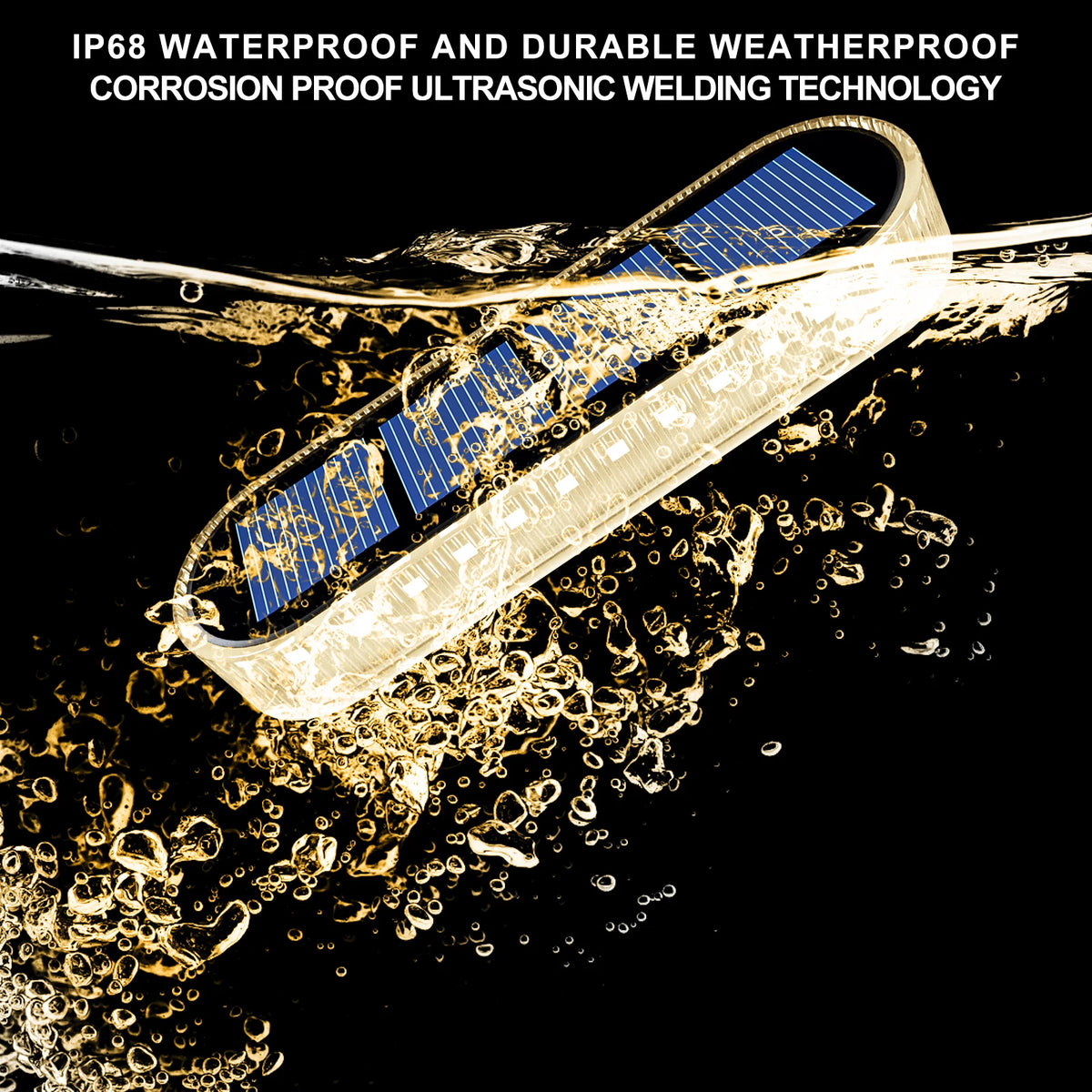 Solar Deck Step Lights With Auto On Off IP68 Waterproof