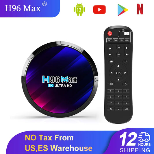 H96 Android 13 Smart TV Box Streaming Media Player